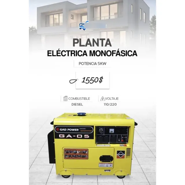 Planta Eléctrica Monofasica 5kw