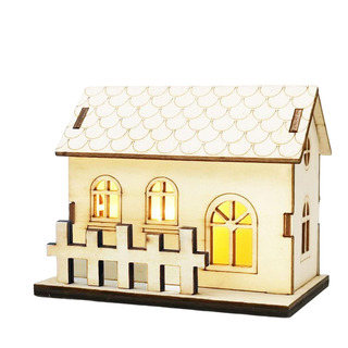 Mini Casa De Navidad Mini Casa De Madera De Navidad Hecha A Mini Casa De Navidad Mini Casa De Madera De Navidad Hecha A