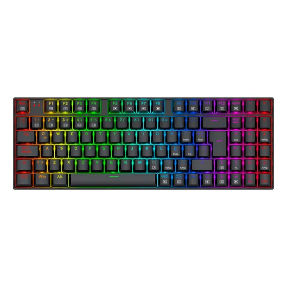 Teclado Gamer Redragon Ziggs K669 Alámbrico, Español, Negro Idioma Español Latinoamérica