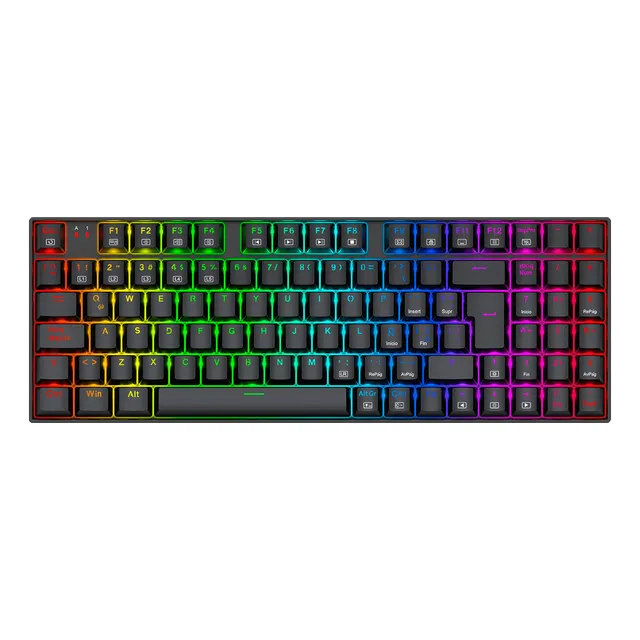 Teclado Gamer Redragon Ziggs K669-rgb Alámbrico, Español, Negro, Red Switch