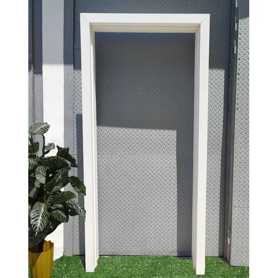 Marco Para Puerta Blanco + Molduras De 70, 80 Y 90cm X210cm