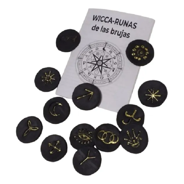Wicca, Runas De Las Brujas, Gitanas. Con Instructivo + Bolsa