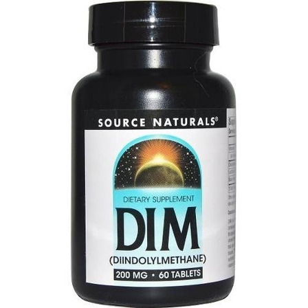 Dim (diindolilmetano) 200 Mg 60 Tabletas, Sabor Neutro De Source Naturals Dim (diindolilmetano) 200 Mg 60 Tabletas, Sabor Neutro De Source Naturals