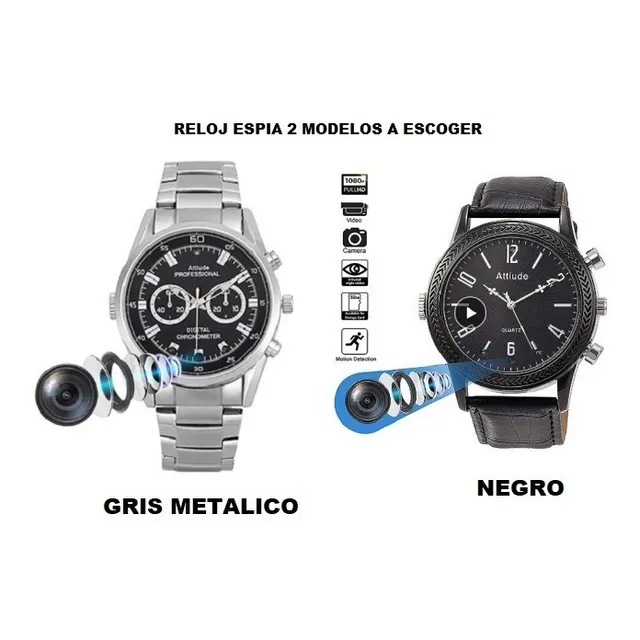 Reloj Camara Espia Agua Hd Lente 8gb Pulsera