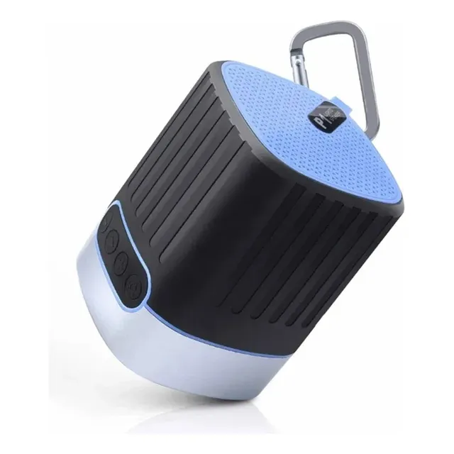 Mini Bocina Altavoz Estéreo Tws Con Luz Led Sos Para Acampar