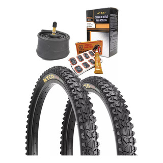 2 Llantas Para Bicicleta R24 X 2.125 Negra + 2 Cámaras 2 Llantas Para Bicicleta R24 X 2.125 Negra + 2 Cámaras