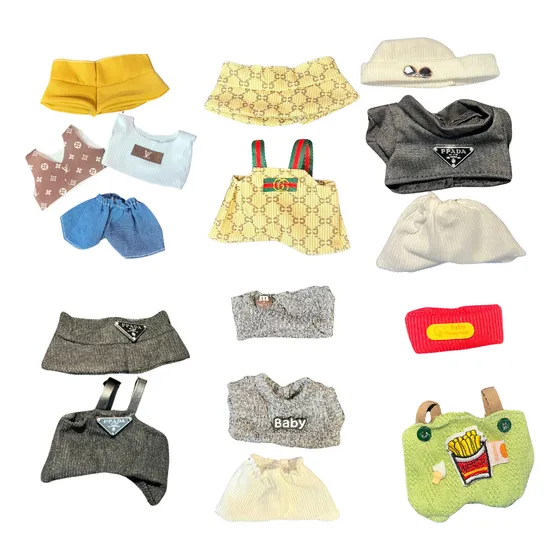 Ropita Y Accesorios Para Llaveros De Peluche Labubu