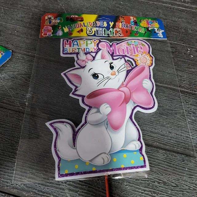 Toppers De Torta De La Gata Marie