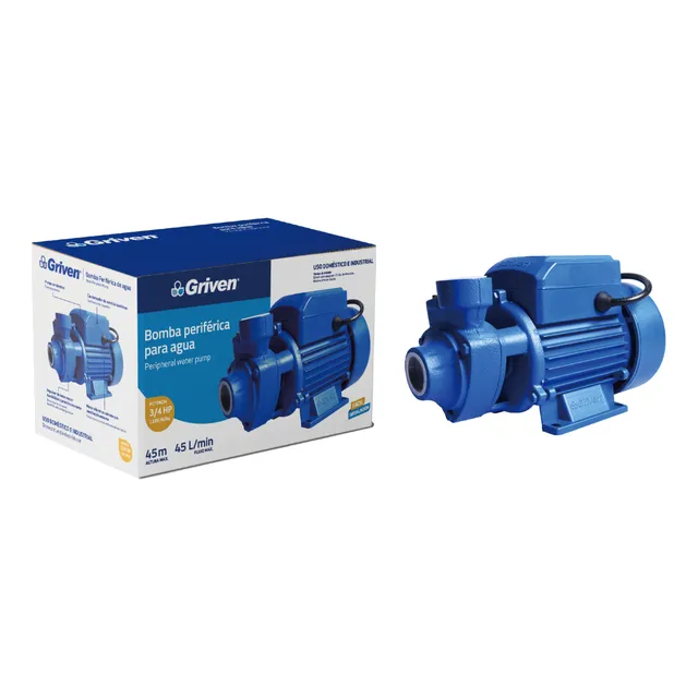 Bomba De Agua Periferica 3/4hp Griven