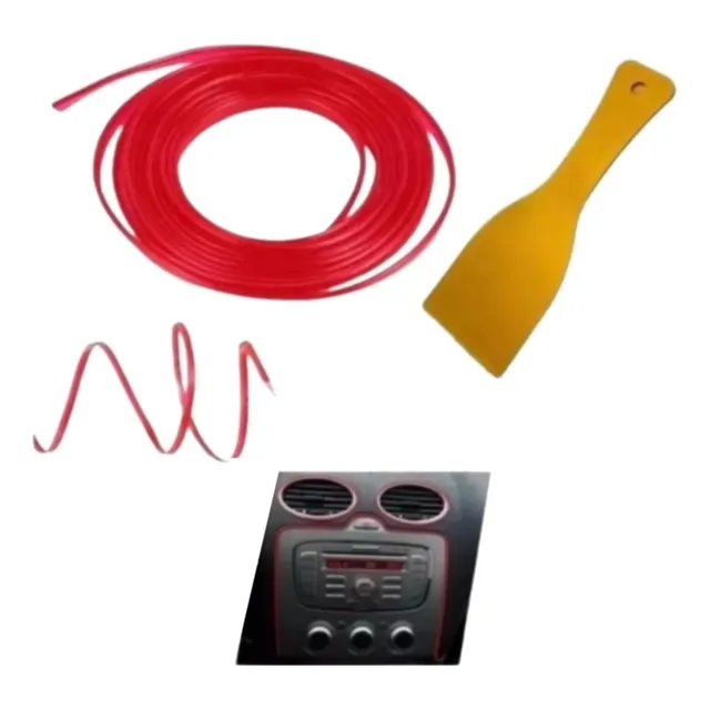 Moldura A Presion Autos Tuning Universal + Espátula Fix 4mt
