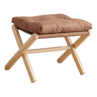 Pisos Sillón Otomano Taburete Plegable Tapiz Marrón Pisos Sillón Otomano Taburete Plegable Tapiz Marrón