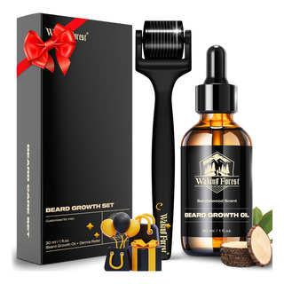Kit De Crecimiento De Barba Waking Forest Derma Roller De 0, Kit De Crecimiento De Barba Waking Forest Derma Roller De 0,