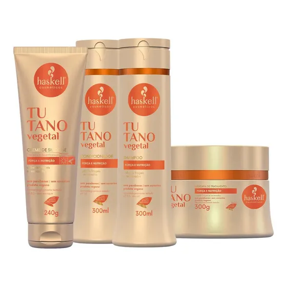 Kit Haskell Tutano Vegetal 300ml (4 Produtos)