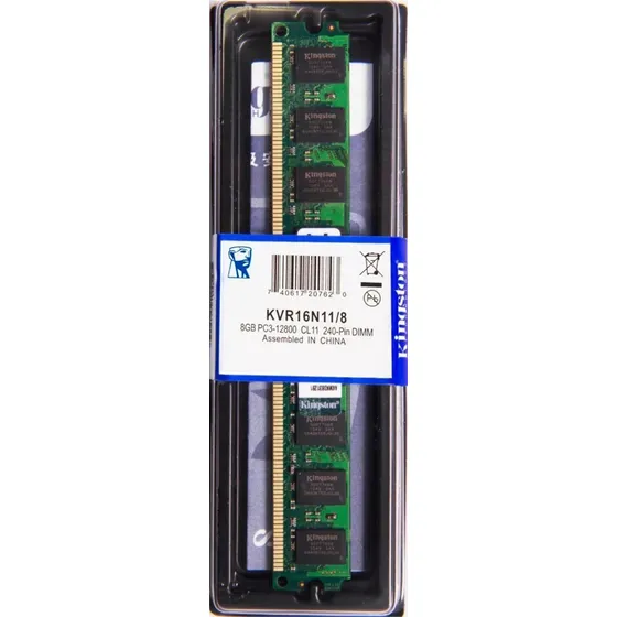 Memória RAM Kingston 8GB Ddr3 1600mhz Pc3 12800 KVR16N11/8 PC
