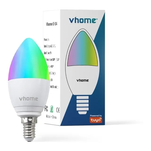 Ampolleta E14 Wifi Vhome  Rgb Compatible Alexa Google Vshop 