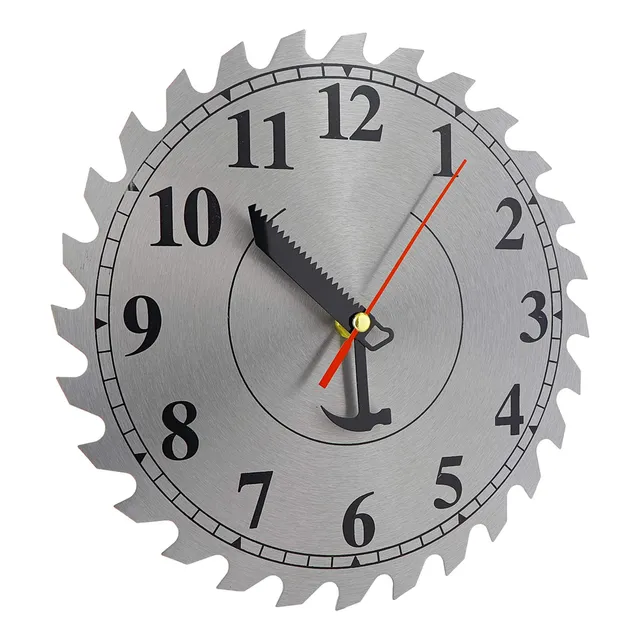 Reloj Pared Industrial Para Colgar Acero Inoxidable Perfecto