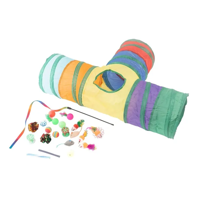Set Juegos Para Gatos Y Mascotas - 21 Piezas