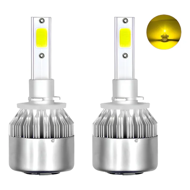 2 Lampara Dual Antiniebla H27 Blanco Amarillo 3000/6000k