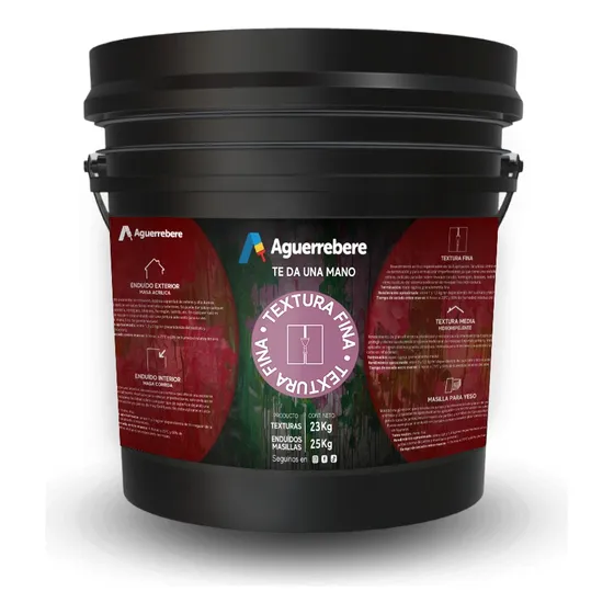  Pintura Texturada Fina Aguerrebere En Balde 23 Kg