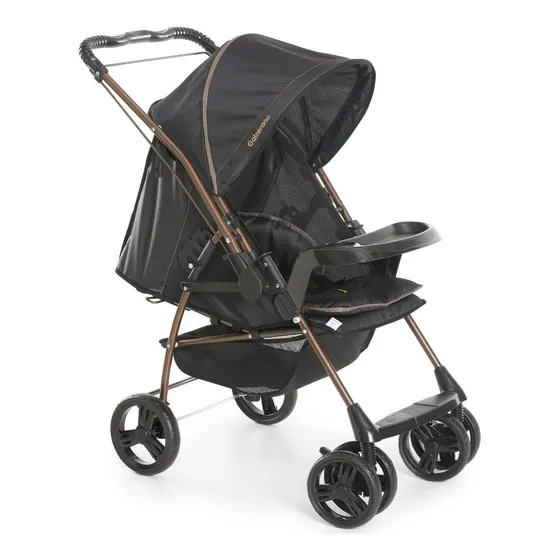 Carrinho Milano Revesível ll Galzerano - Preto Cobre