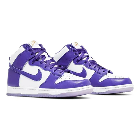 Tênis Dunk High Sp Varsity Roxo/branco Couro Original