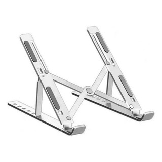 Soporte Notebook Plegable Aluminio Portátil Base Tablet Mac Color Gris Soporte Notebook Plegable Aluminio Portátil Base Tablet Mac Color Gris