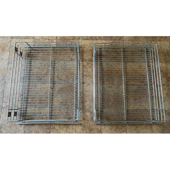 Herraje Tipo Cesta Metalico, Gaveton, Cocina, Con Correderas