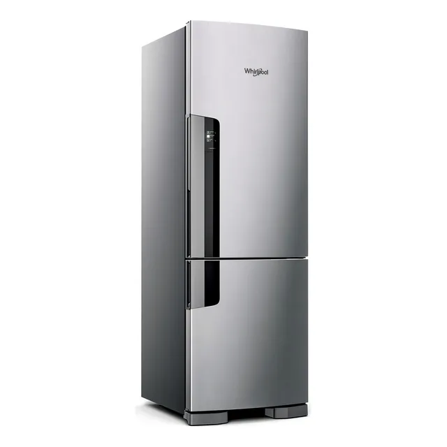 Heladera Whirlpool Wre44bk 397 L No Frost Inverter Inox Color Gris oscuro