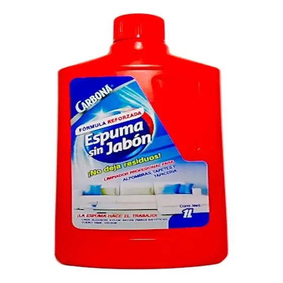Limpiador de Alfombras Carbona Espuma sin Jabón 1L
