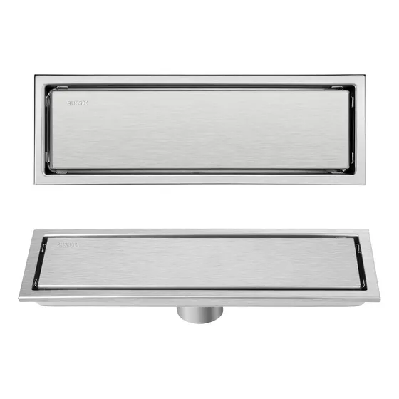 Centro Piso-rejilla Lineal Decorativa 12 X3  Acero