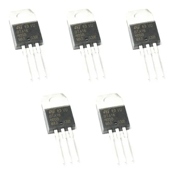 Bta16/600 Triac Bta16-600b 600v 16a Pack De 5 Unidades Nuevo