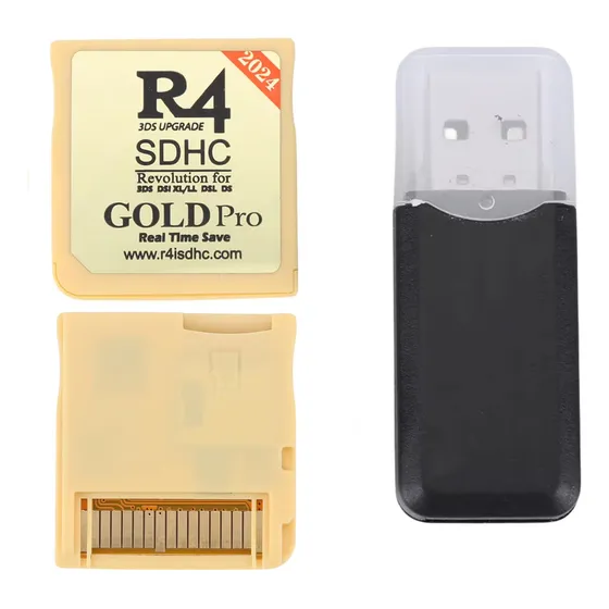 R4 Gold Pro Flashcard Compatível Ds Dsi 3ds Lite Microsd 