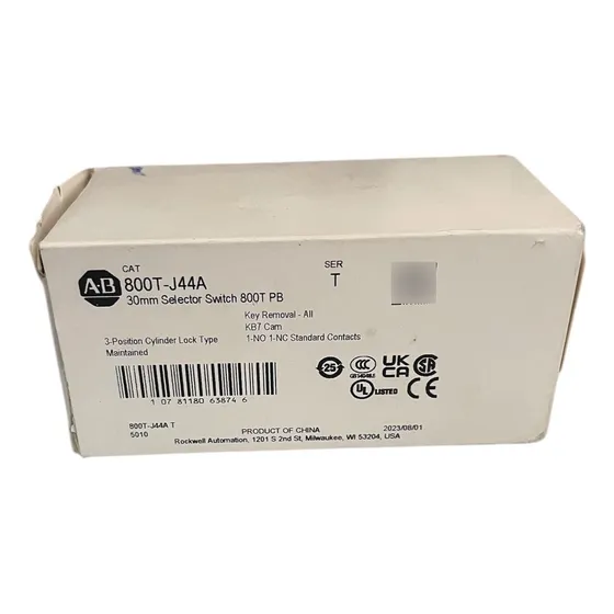 Allen Bradley Switch Selector De Llave Cat. 800t-j44a