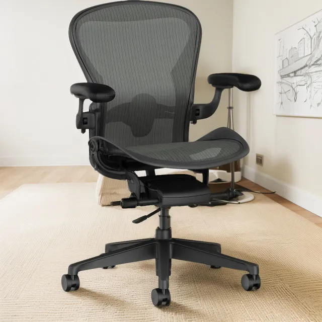 Herman Miller Silla Aeron Tamaño B Grafito Totalmente