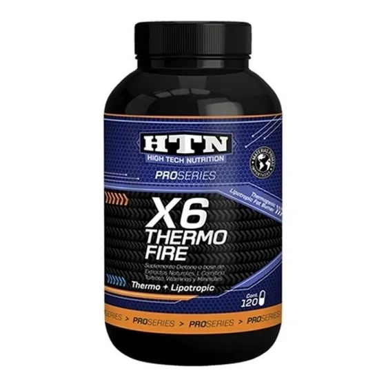 Termogénico X6 Thermo Fire 120 Cap Htn Quemador De Grasas