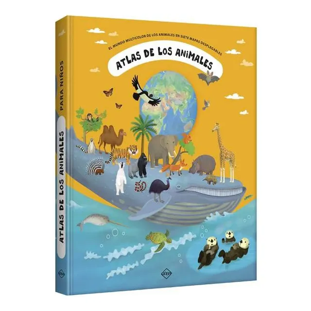 Libro Infantil Atlas De Animales  Exploración Mundial Niños