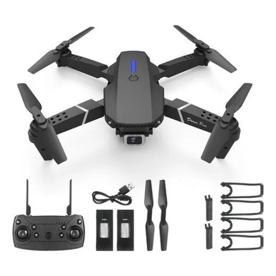 Cámara Mini Drone Grande Angular Wi-fi Barato + 2 Morcegos