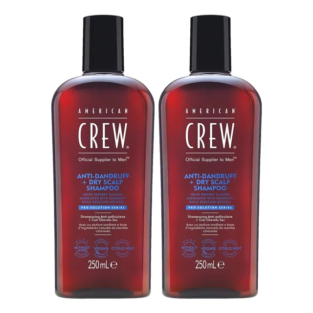 Dúo Shampoo Anticaspa Antidandruff Control American Crew Men