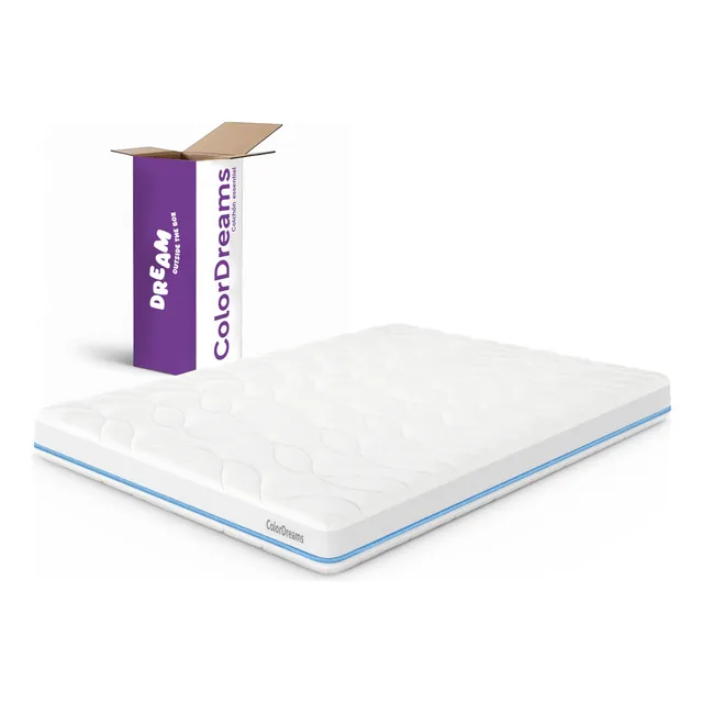 Colchón Matrimonial En Caja Espuma Memory Foam 135x190 - Alta Densidad, Antiácaros Hipoalergénico, Confort Colordreams