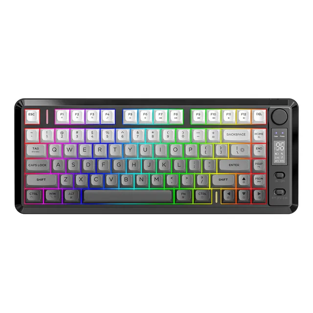 Teclado Inalámbrico Para Juegos Freewolf M75 - Modo Dual Rgb