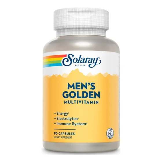Cápsulas De Vitaminas Solaray Golden Para Hombre, 90 Unidade