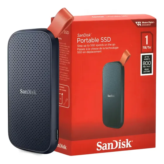 SSD Portátil SanDisk de 1 TB para Armazenamento Externo