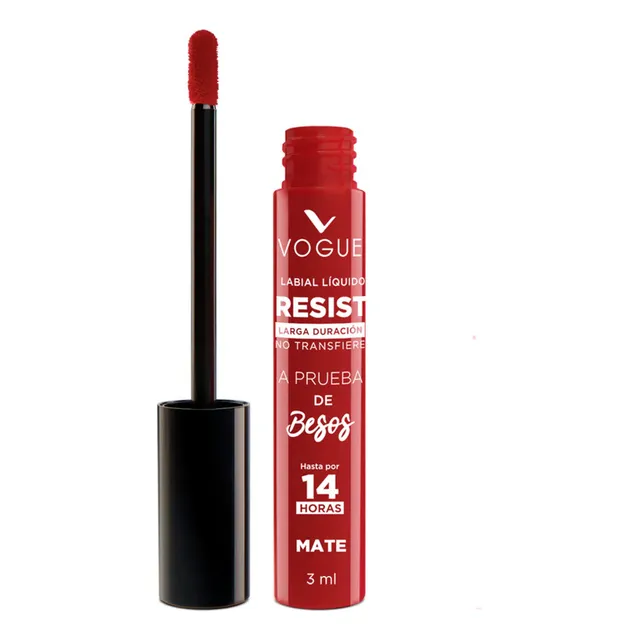 Labial Liquido Vogue Resist Larga Duracion Acabado 100% Mate