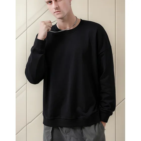Chompas De Algodón 100% Para Hombres Poleras Cuello Redondo