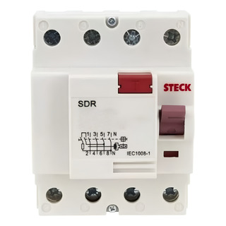 Interruptor Diferencial Idr 4p 100a 30ma Sdr4100003 Steck Interruptor Diferencial Idr 4p 100a 30ma Sdr4100003 Steck