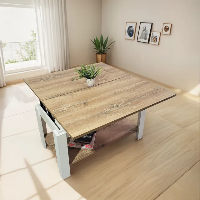 Mesa Auxiliar Plegable 3 Posiciones Elevable Y Extensible