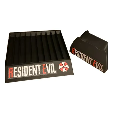 Kit Suporte Para Jogos E Controle Ps4/ps5 - Resident Evil Preto