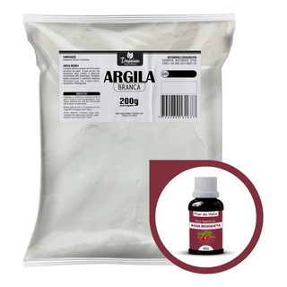 Kit Argila Branca 200g + Ăleo Rosa Mosqueta 30ml Skin Care Kit Argila Branca 200g + Ăleo Rosa Mosqueta 30ml Skin Care