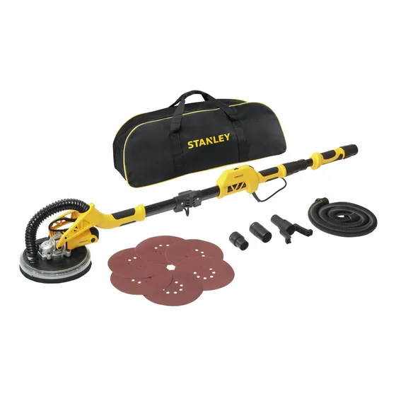 Lijadora De Pared Y Techo 750w Stanley Sw75-b2c Color Amarillo