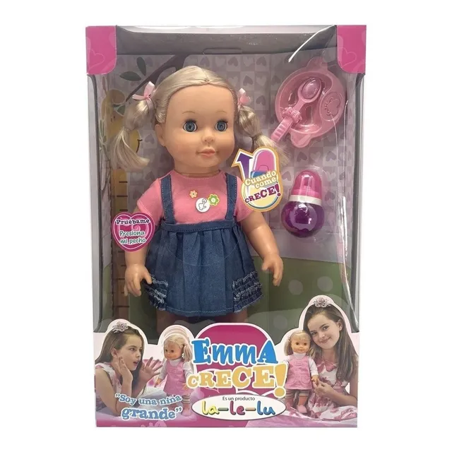 Muñeca Emma Crece Sonido Original Lalelu Cod 16131 Bigshop